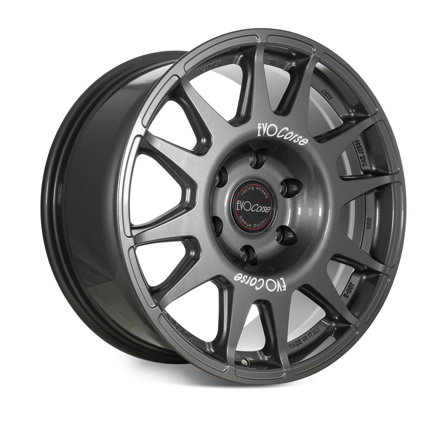 Evo Corse wheel for toyota land cruiser 300 series and Prado 250. the 4x4 off road alloy wheel with the highest high load rating for overlanding, rally, 4wd expedition and GVM upgrades in australia. LC250 lc300 wheels, 300 series wheels, 300 series landcruiser wheels, what is the best offset for prado 250 or land cruiser 300 wheels? This 18x8.5 ET47 ET40 ET38 ET25 ET20. axo view gray anthracite glossy