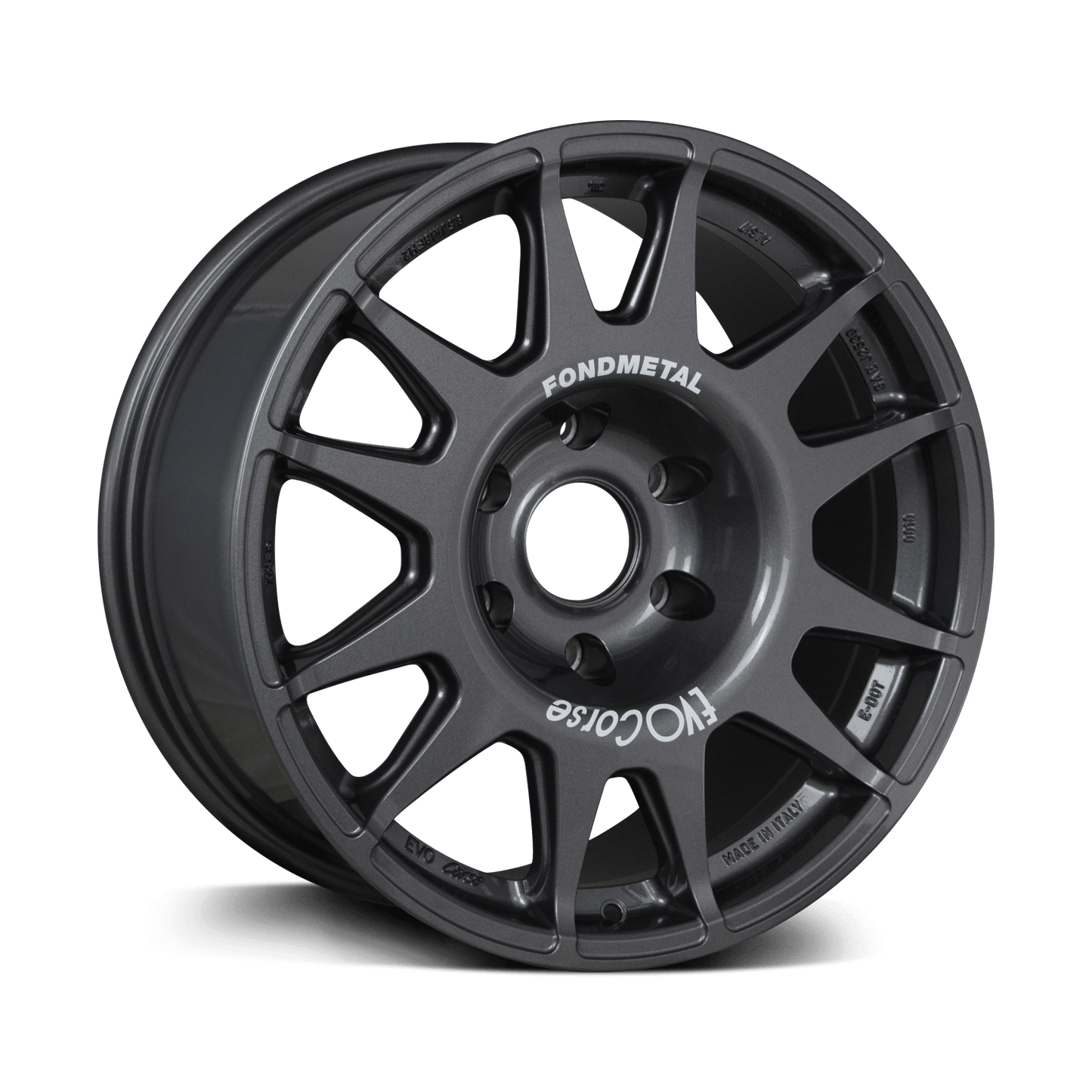 Evo Corse wheel axo view anthracite, for toyota land cruiser 300 series, anthracite. the 4x4 off road allow wheel with the highest high load rating for overlanding, rally, 4wd expedition use in australia