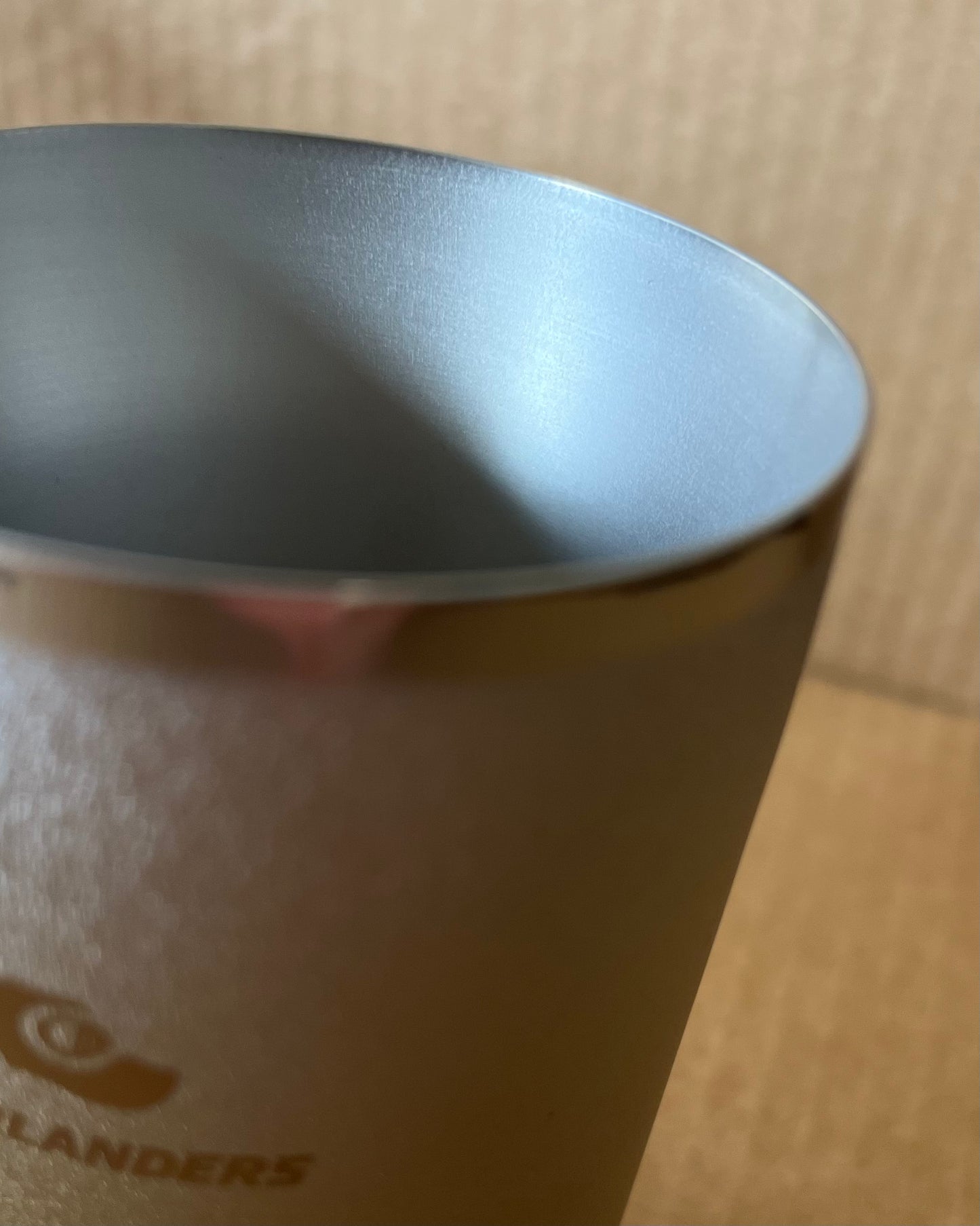 Overlanders Titanium Double-wall Cup, Gold fleck, made in Japan