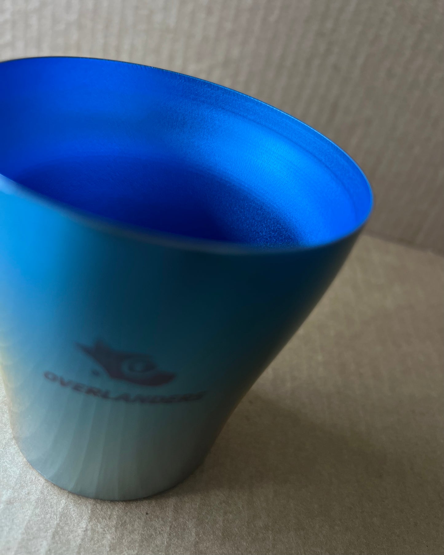 Overlanders Titanium Double-wall Cup, Blue, made in Japan