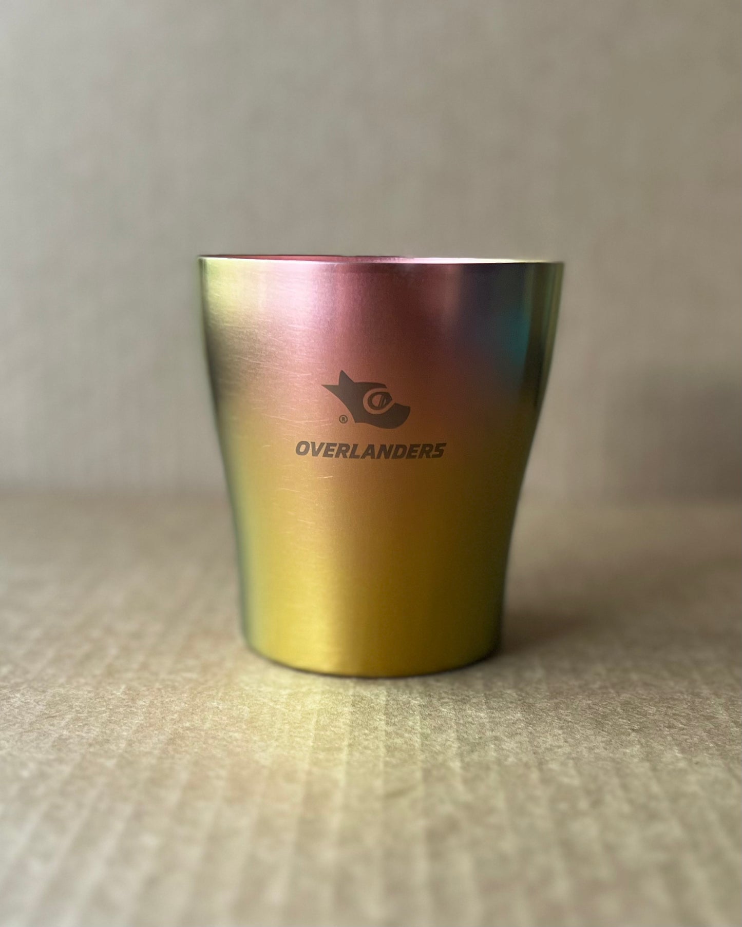 Overlanders Titanium Double-wall Cup, Pink-Gold, made in Japan