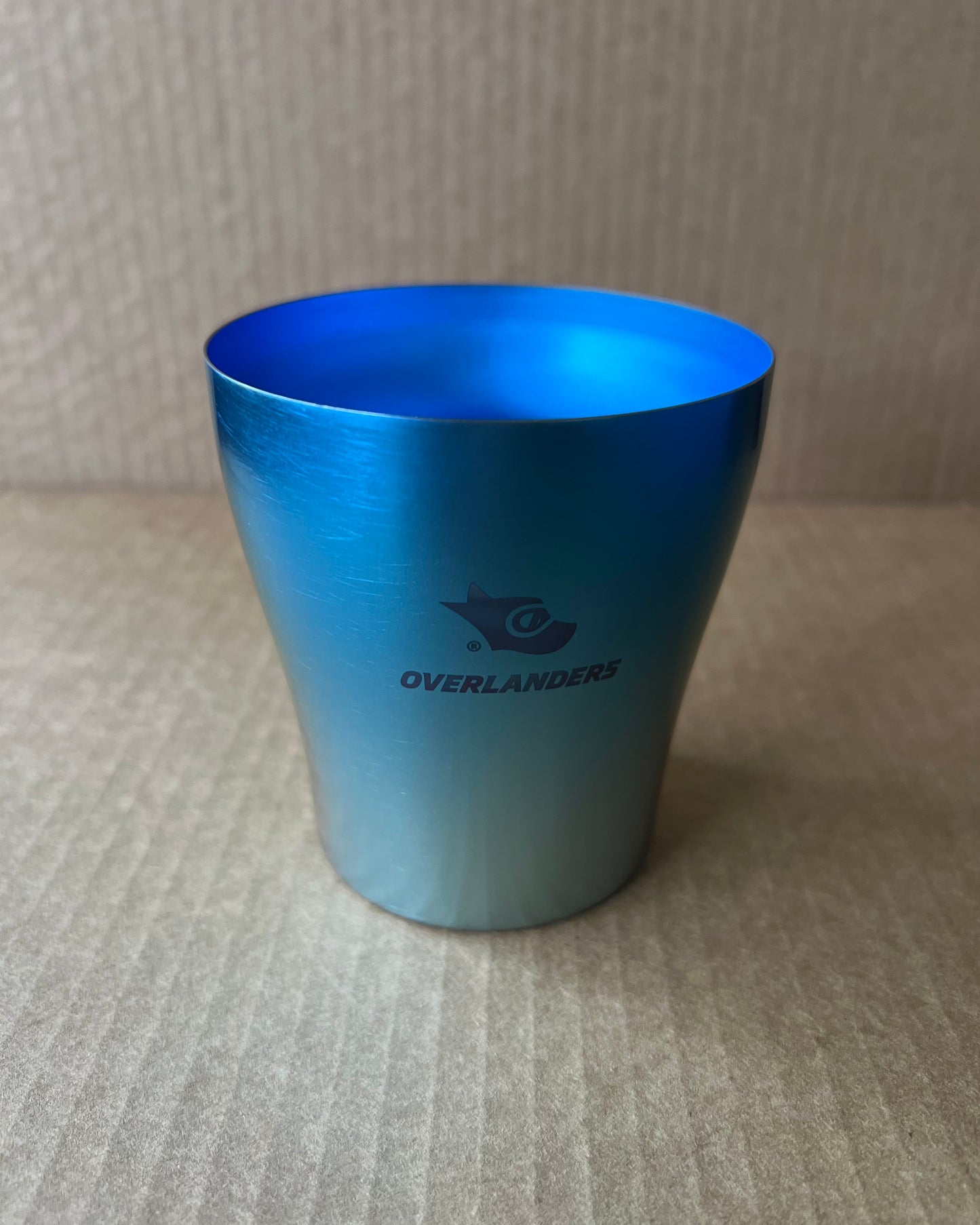 Overlanders Titanium Double-wall Cup, Blue, made in Japan