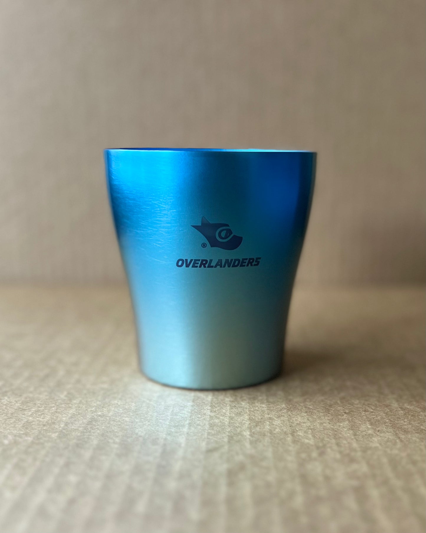 Overlanders Titanium Double-wall Cup, Blue, made in Japan