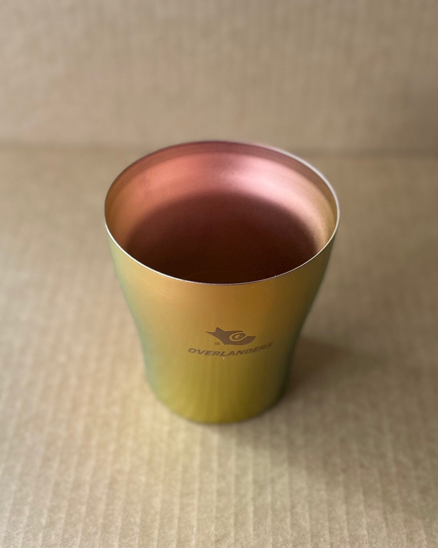 Overlanders Titanium Double-wall Cup, Pink-Gold, made in Japan