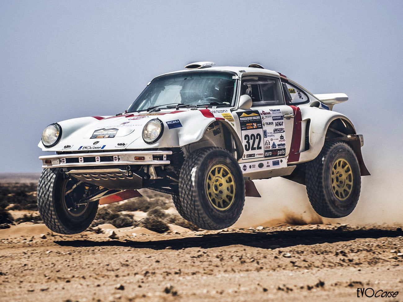 Evo Corse rally raid wheels on porsche australian importer , dakar zero, the best lightest strongest 4wd and overlanding alloy wheel for the prado land cruiser new defender 70 series fj cruiser