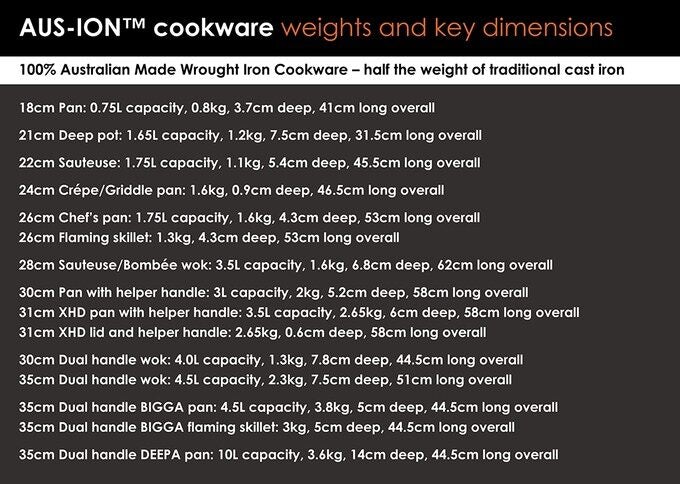 22cm Wrought-iron 'Quenched' Sautuese Pan