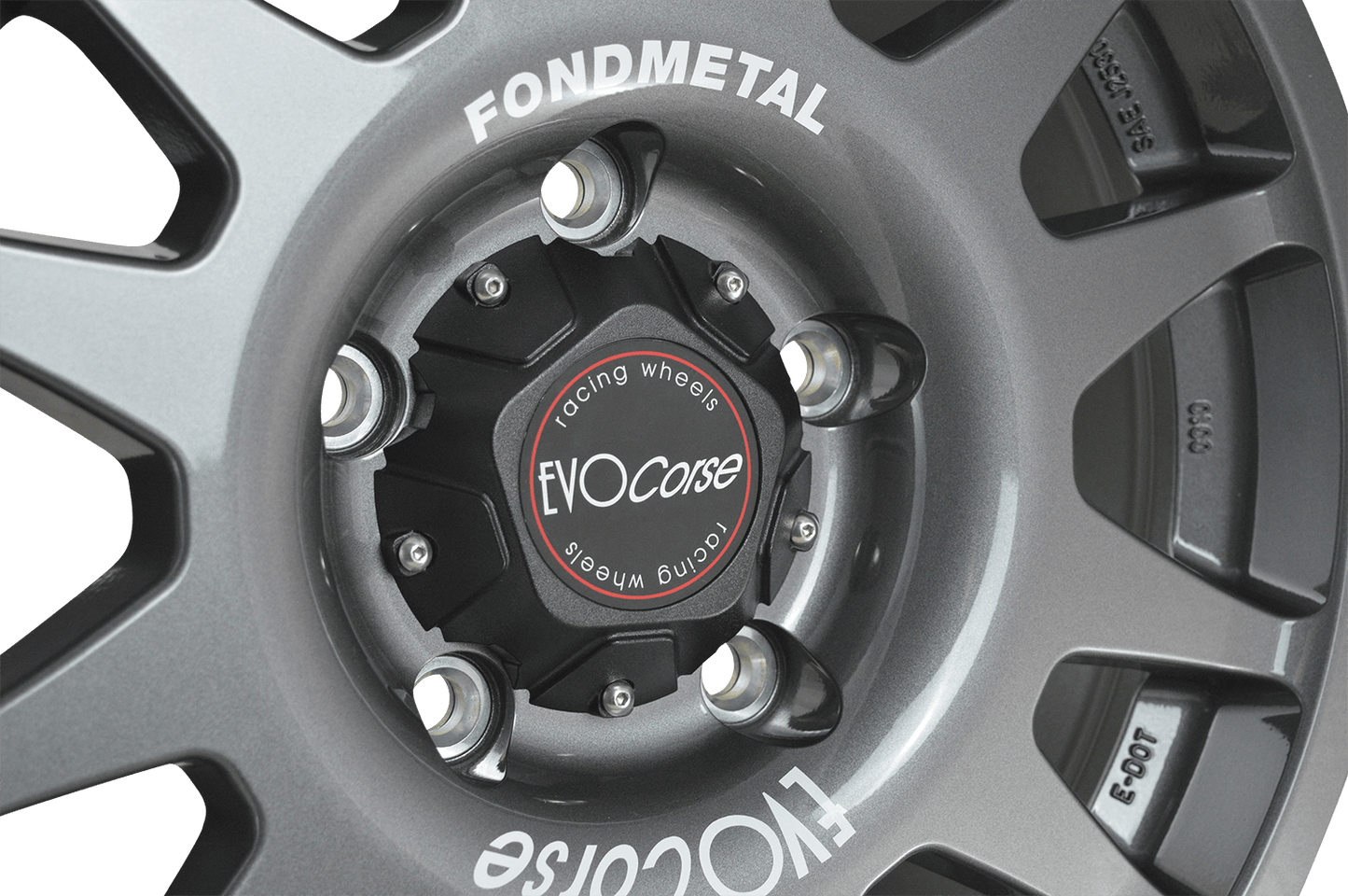 Evo Corse wheel center cap in anthracite for land cruiser 200 series 8 x 17 inch ET40 strongest alloy wheel for dakar and other overlanding