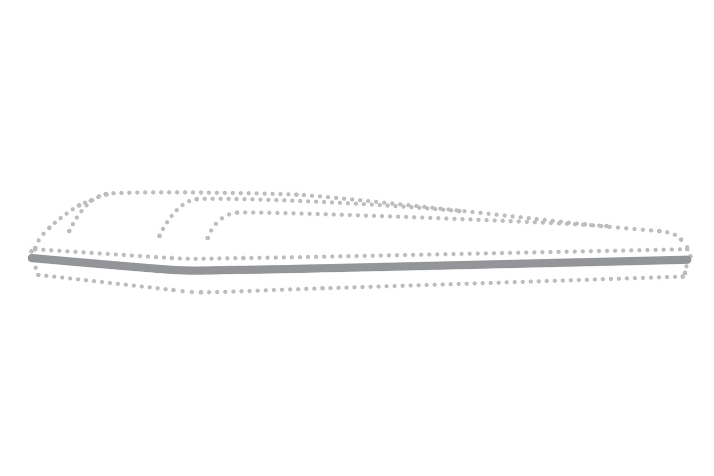 Autohome Silver Profile for the edge of fiberglass and carbon fiber hard shell Roof Top Tents