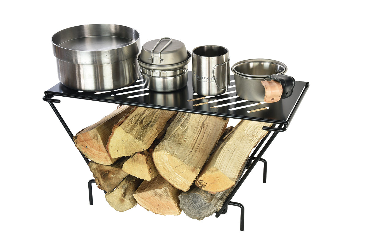 Belmont BM-281 Iron wood rack / table (with storage case)