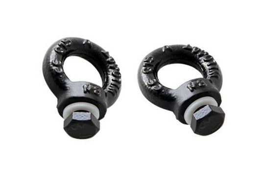 BLACK TIE DOWN RINGS / EYE NUTS - BY FRONT RUNNER