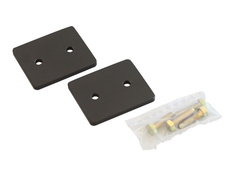 top view of front runner 6mm steel powder coated leg spacer for the slimline II roof rack and for fitting roof top tents
