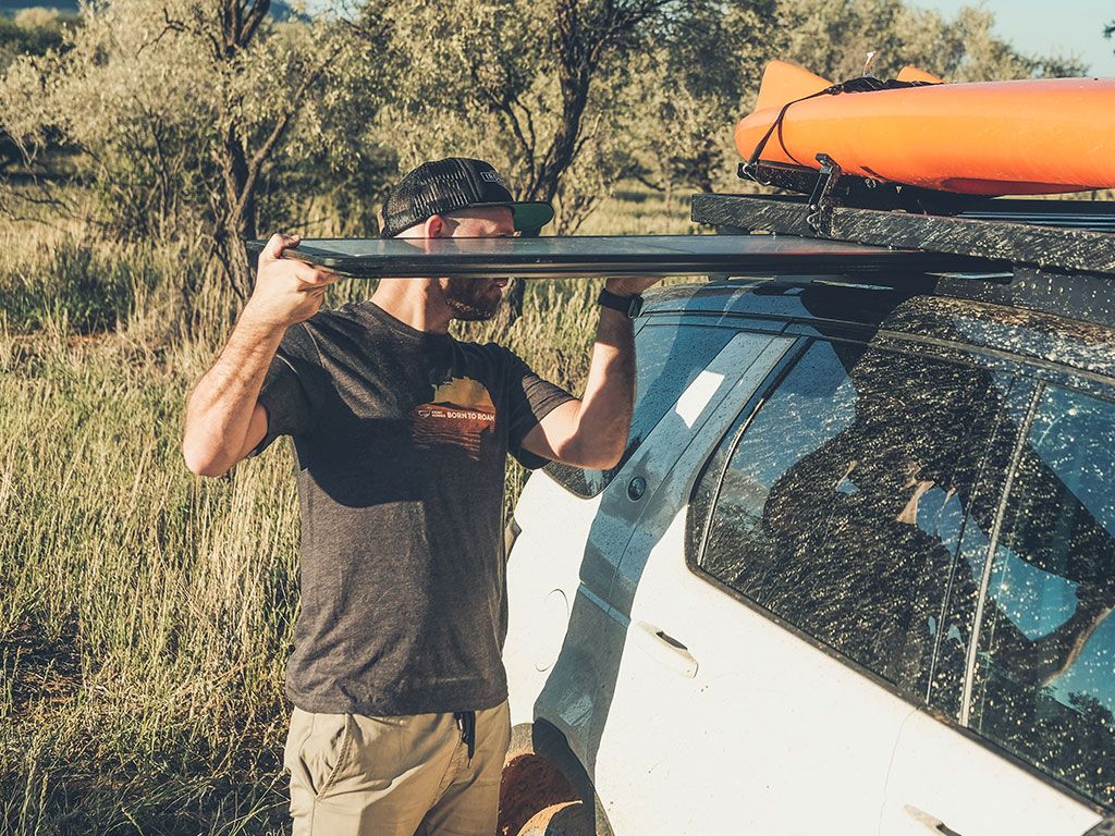 front runner under rack table brackets supplied by overlanders melbourne australia wide, inserting table from the side at camp
