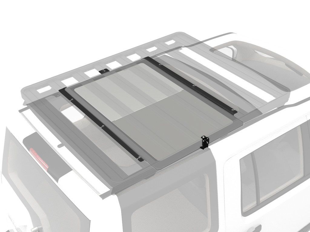 front runner under rack table brackets supplied by overlanders melbourne australia wide, brackets only view with grey table