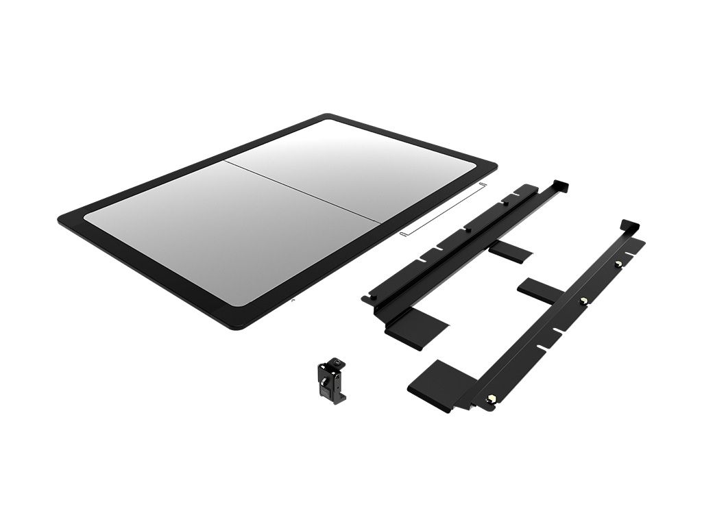 kit of parts of front runner pro camp and prep table kit australia melbourne stainless camp table, the best and sturdiest and strongest, store under a roof rack slide it out the way