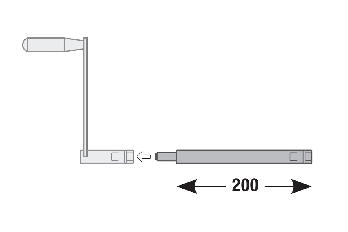 maggiolina winder handle extension by autohome, extreme or standard handle for hard shell roof top tent. not the fastest tent setup but the most reliable and still very quick