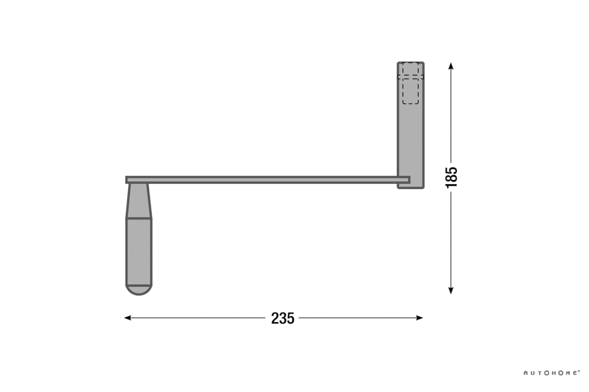 maggiolina winder handle by autohome, large handle for extreme hard shell roof top tent. not the fastest tent setup but the most reliable and still very quick