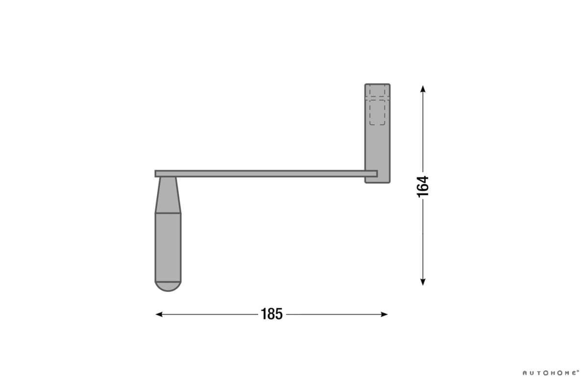 maggiolina winder handle by autohome, standard size handle for hard shell roof top tent. not the fastest tent setup but the most reliable and still very quick