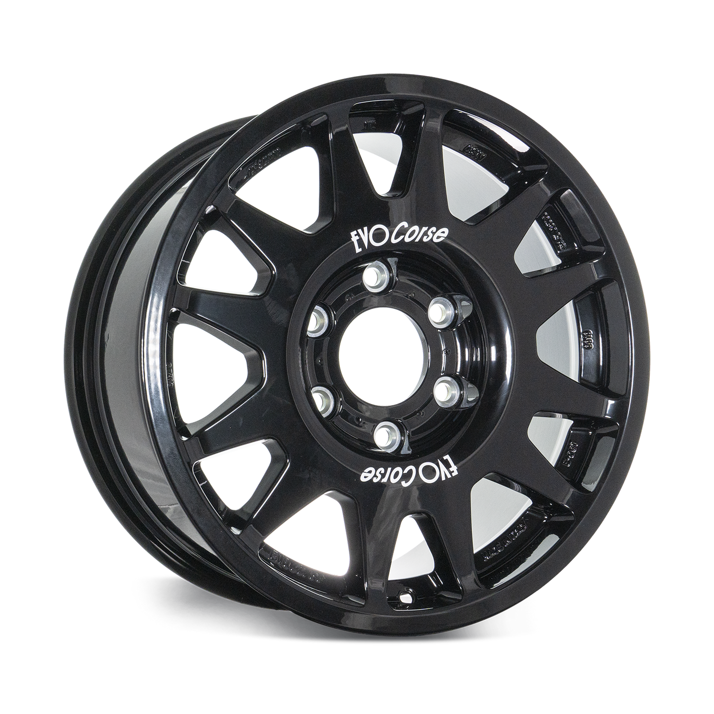 Glossy black evo corse hilux dakar wheel 17x8 ET0 ET10 ET20 offset offroad rally wheel 