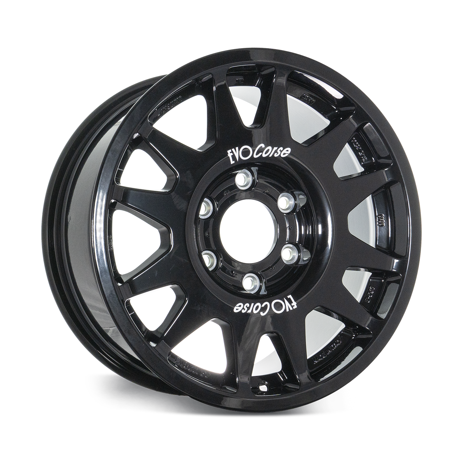 Glossy black evo corse hilux dakar wheel 17x8 ET0 ET10 ET20 offset offroad rally wheel 