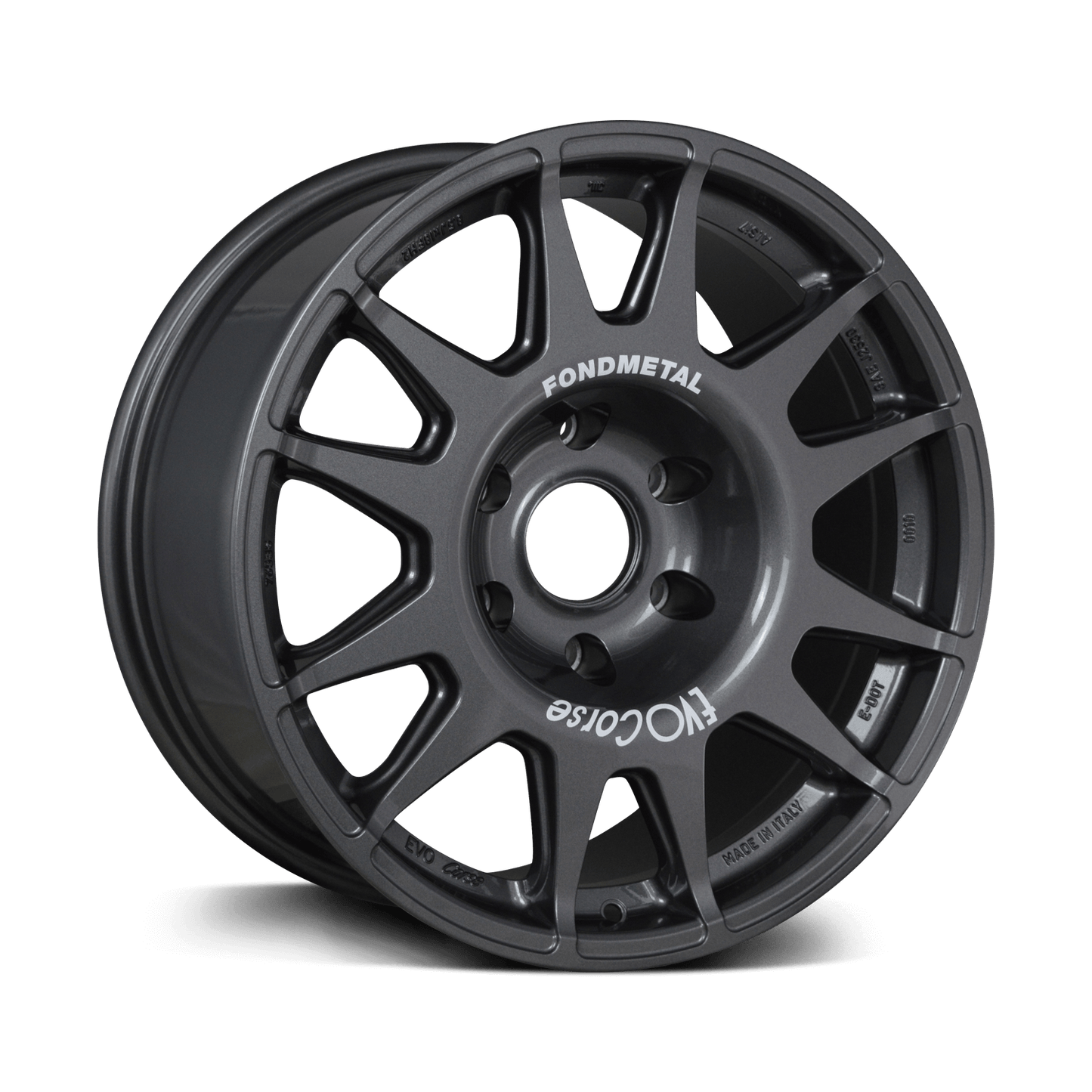 Evo Corse wheel axo view anthracite, for toyota land cruiser 300 series, anthracite. the 4x4 off road allow wheel with the highest high load rating for overlanding, rally, 4wd expedition use in australia