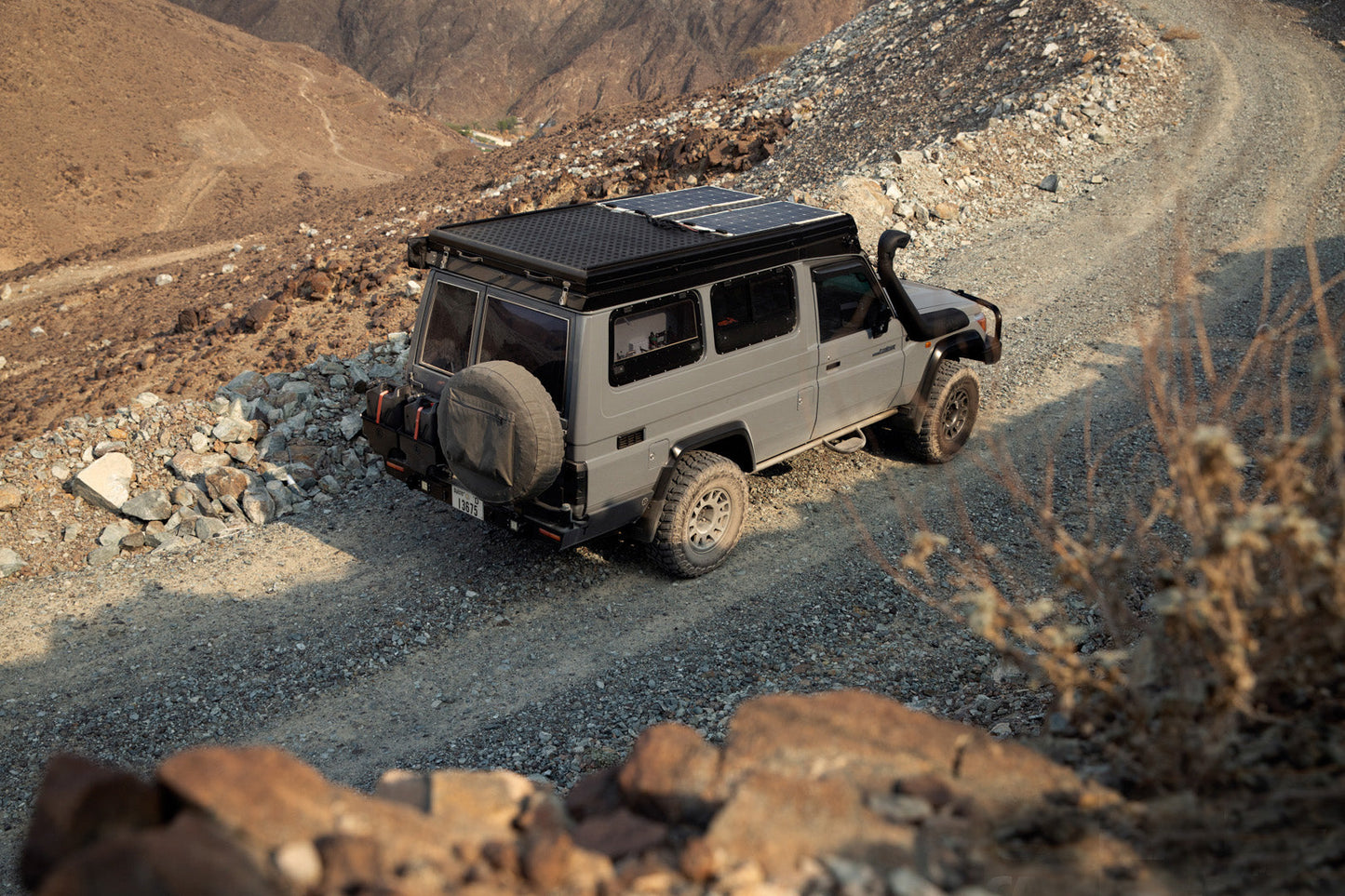 touring view of evo corse dakar zero and super zero on toyota 70 series, 76 Wagon, 78 Troopy and 79 Dual Cab, strongest 4wd and 4x4 touring and overlanding off-road alloy wheel rims