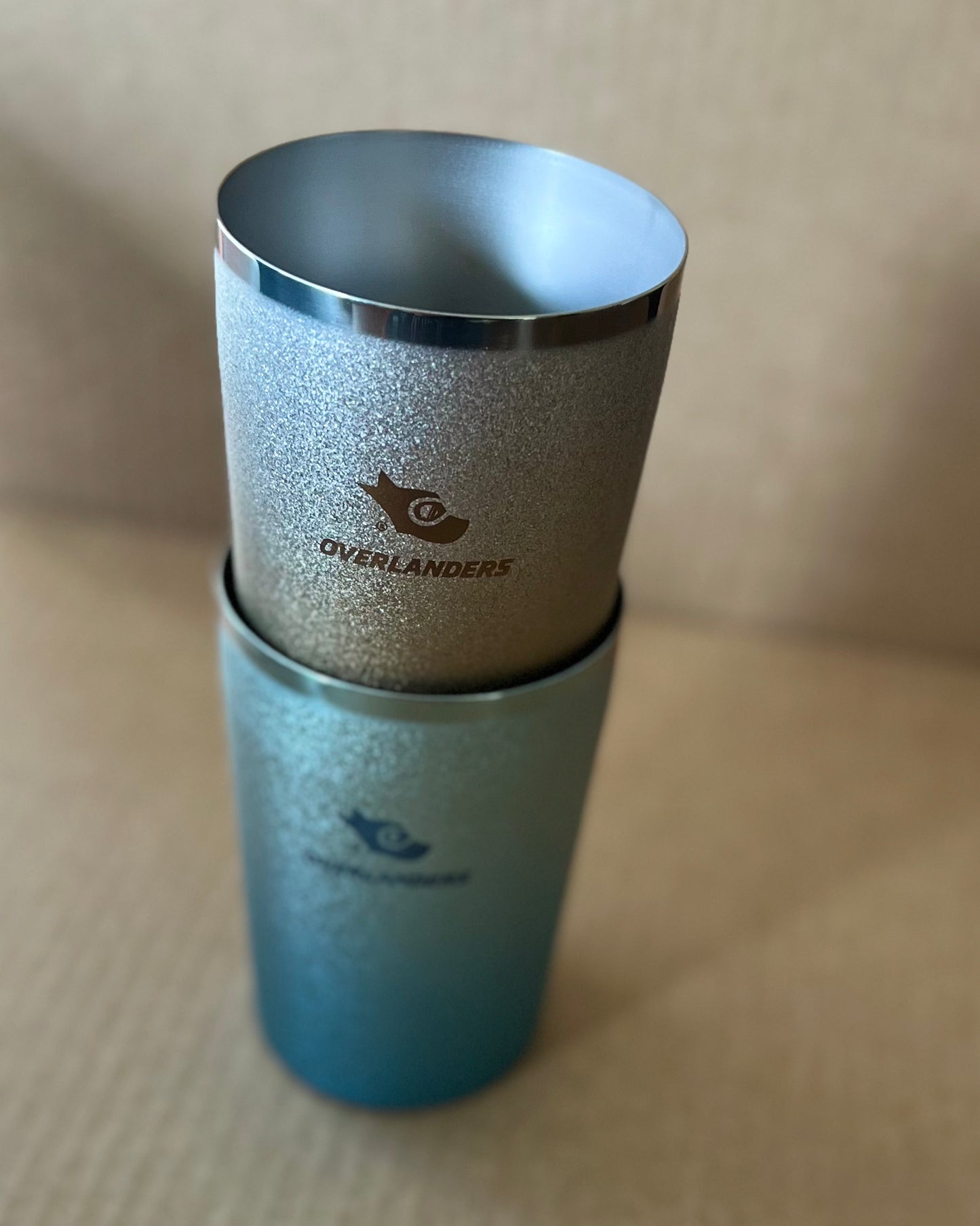 Overlanders Titanium Double-wall Cup, Gold fleck, made in Japan