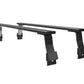front runner load bars to fit a car with gutter mounts, a solid high quality load bar roof rack with offroad rating