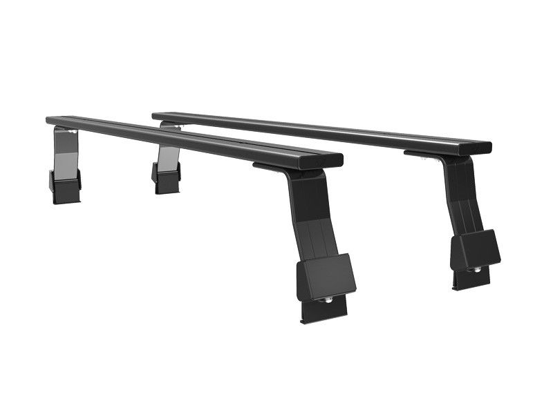 front runner load bars to fit a car with gutter mounts, a solid high quality load bar roof rack with offroad rating