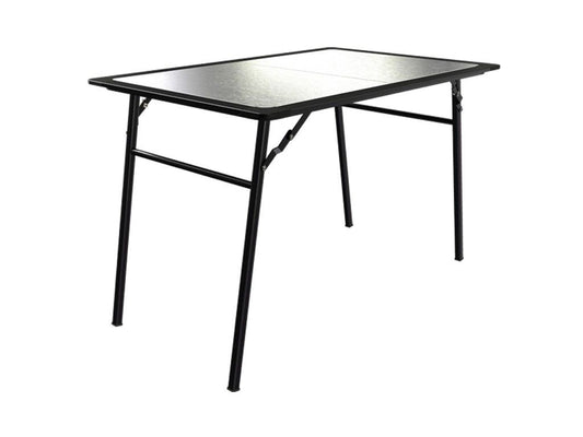 front runner pro camp table kit axo shot australia melbourne stainless camp table, the best and sturdiest and strongest, store under a roof rack slide it out the way